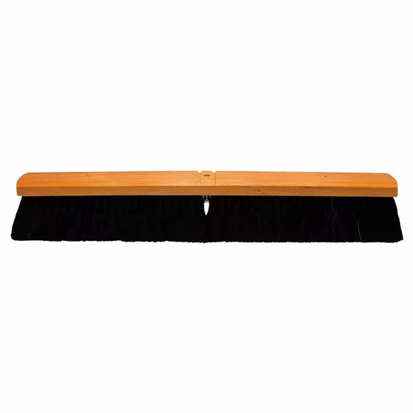 No. 26A Line Floor Brushes, 24 in, Black Horsehair/Plastic/SR Grade Plastic 455-2624-A