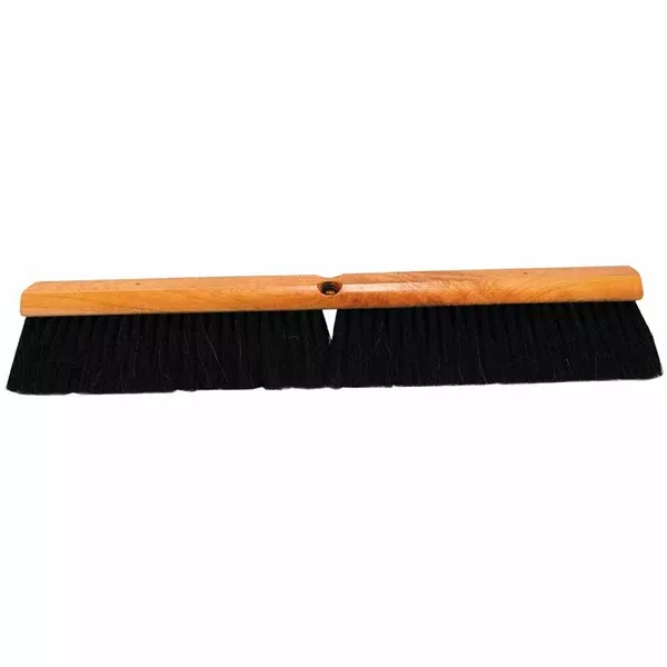 No. 9X Line Floor Brush, 24 in, 3 in Trim L, Black Tampico, Polystyrene, Hosehair 455-924-X