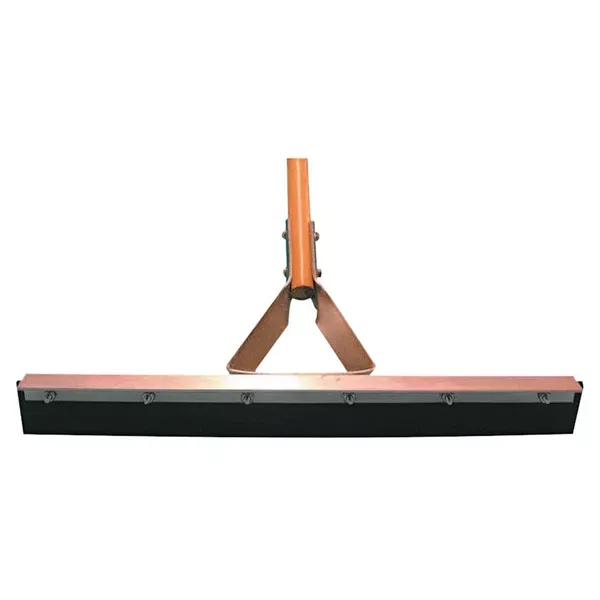 Non-Sparking Floor and Driveway Squeegee, Straight with Tapered Handle Socket, 18 in, Neoprene, Includes Handle 455-4118TPNW/H