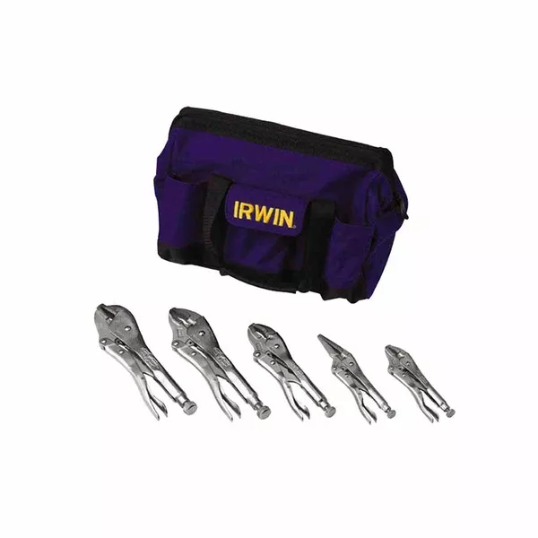The Original 5-Pc Locking Pliers Sets with Tool Bag, 5 in, 6 in, (2) 10 in 586-2077704