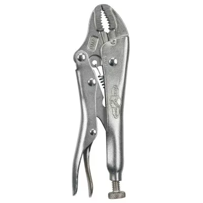 The Original Curved Jaw Locking Plier with Wire Cutter, Jaw Cap 1-1/8 in, Alloy Steel 586-902L3