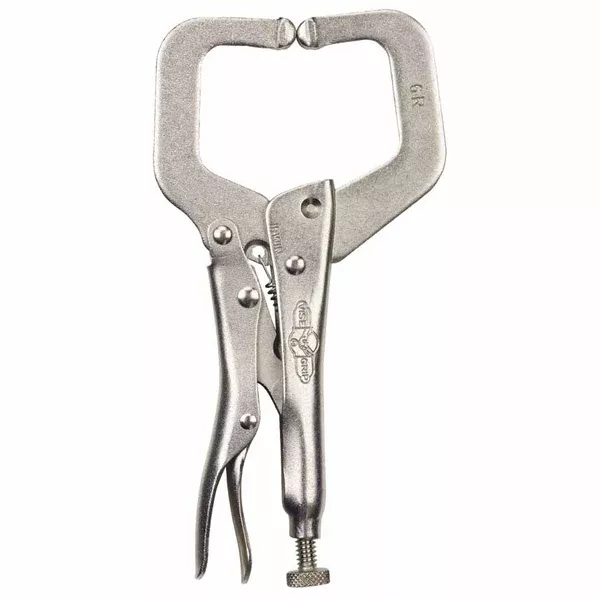 The Original Locking C-Clamp with Regular Tip, 6 in L, 2-1/8 in Max, 1-1/2 in Throat D 586-6R