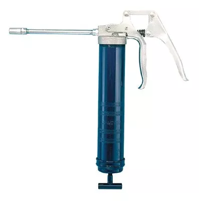 Pistol Grip Heavy-Duty Grease Gun, 14.5 oz Cartridge, 5 in Extension/Coupler 438-1132