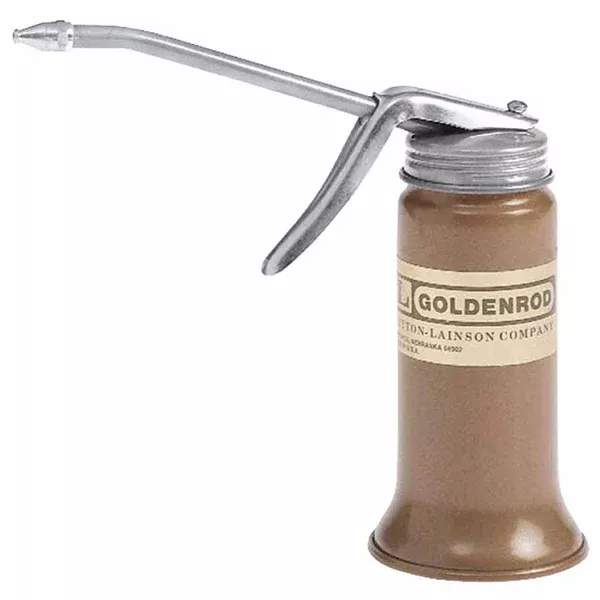 Pistol Pump Oiler, 6 oz, Lever Action, Rigid 5 in Spout 250-600
