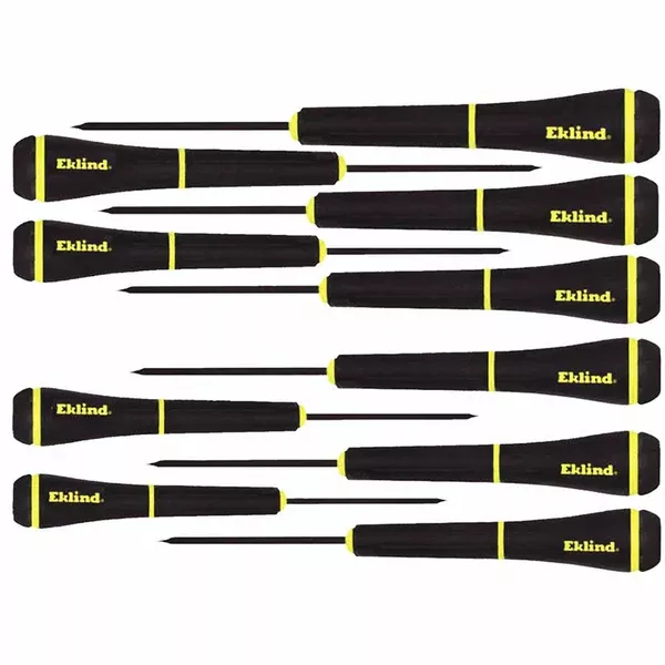 PSD Precision Slotted & Phillips Screwdriver Set, 10 Pieces,1 mm to 4 mm/#000 to #1 269-92199