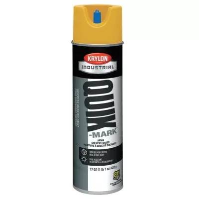 Quik-Mark APWA Solvent-Based Inverted Marking Paint, 17oz Aerosol, Safety Yellow 425-A03823007