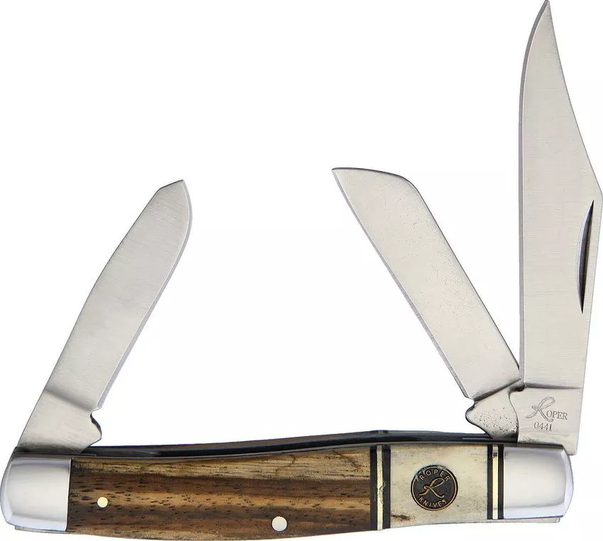Roper Knives Laredo Series Stockman 3.88″ 1065 Carbon Steel Folding Knife