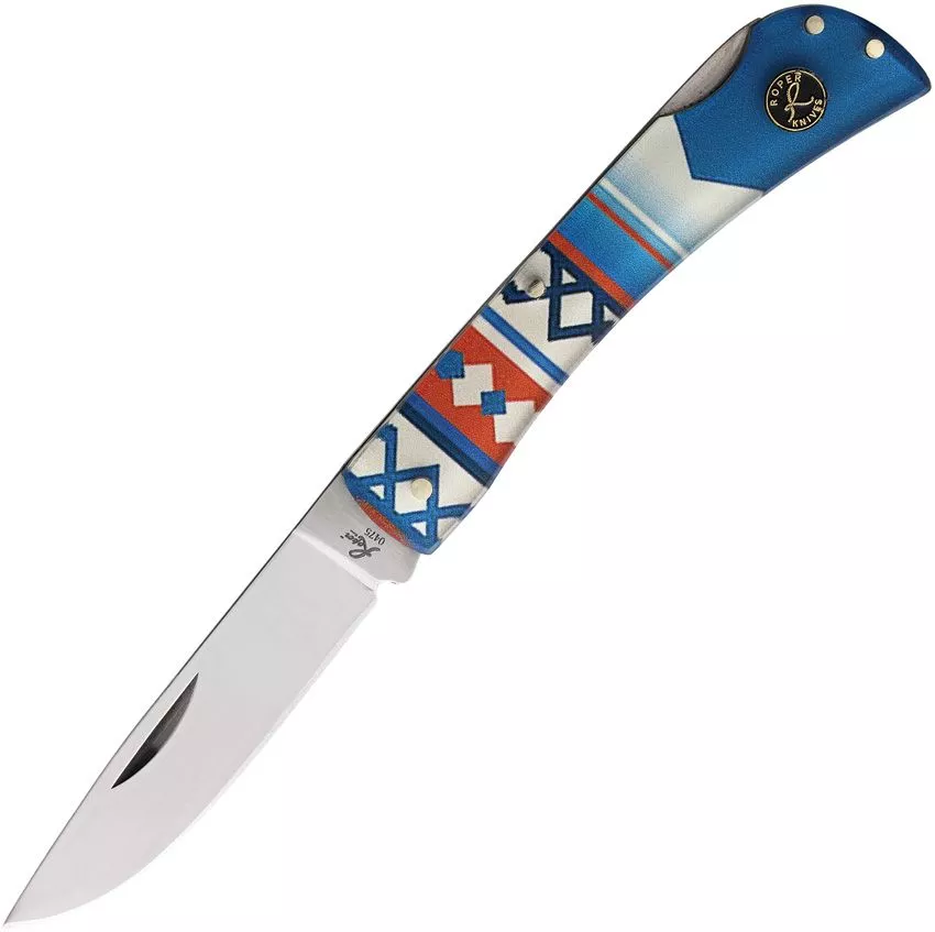 Roper Knives Pecos Tumble Weed Lockback Folding Knife 2.5″ 1065 Carbon Steel