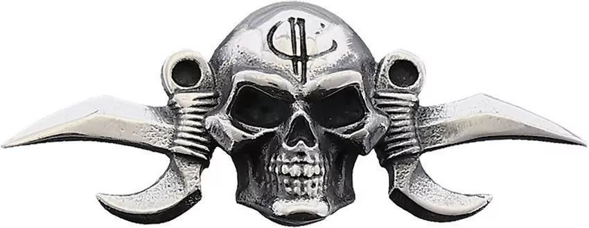 Small Reaper Menuki Silver