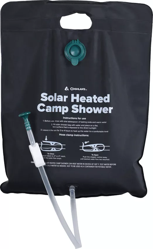 Solar Heated Camp Shower