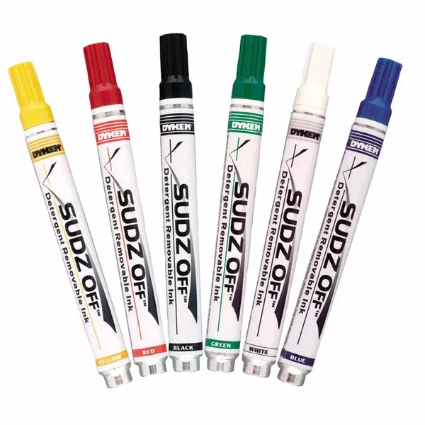 SUDZ OFF Detergent Removable Temporary Marker, Green, Medium 253-91371