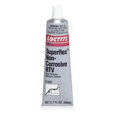 Superflex Non-Corrosive RTV, Silicone Adhesive Sealants, 80 mL Tube, Clear 442-234323