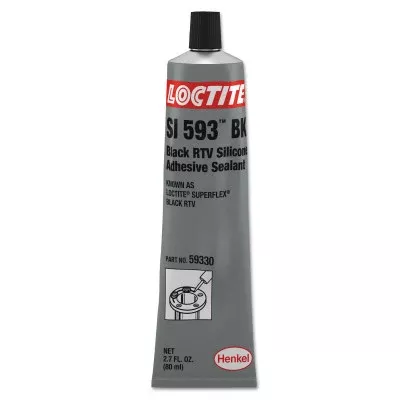 Superflex RTV, Silicone Adhesive Sealant, 80 mL Tube, Black 442-193996