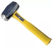 Sure-Strike Drilling Hammer, 2 lb, 11 in, Straight Fiberglass Handle 268-MRF2LB