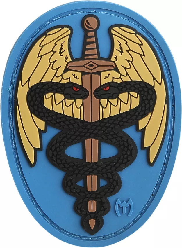 Sword Caduceus Patch Color