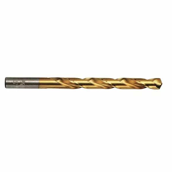 Titanium Nitride Steel Fractl Straight Shank Jobber Length Drill Bit,3/16