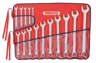 Torqueplus 12-Point Combination Wrench Set, 15 Piece, 12 Points, Inch, Satin 577-1200FASD