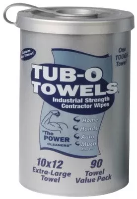 Tub-O Towels Multi Purpose Towel, Orange, Canister, 45 oz 296-TW90