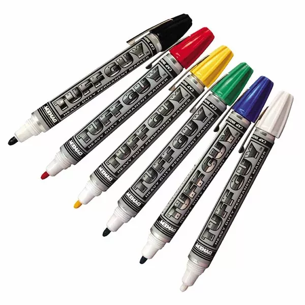 Tuff Guy Marker, Black, Medium, Threaded Cap 253-44203