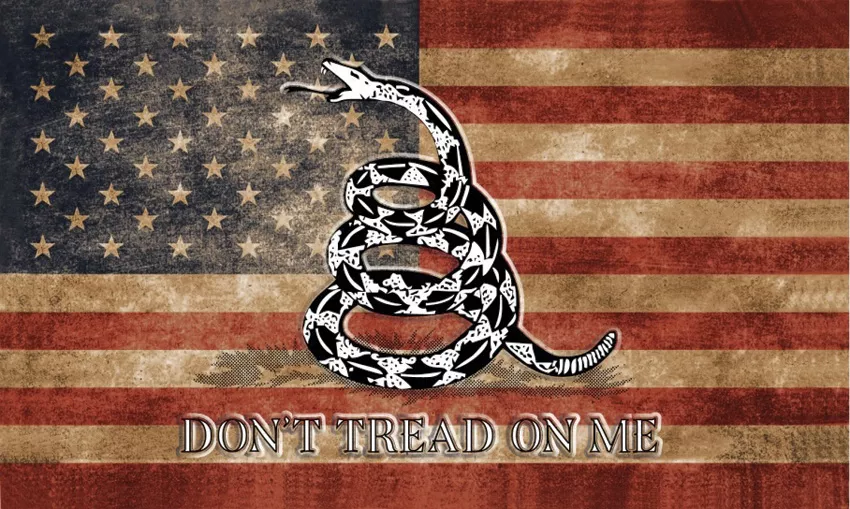 USA Vintage Gadsden Flag