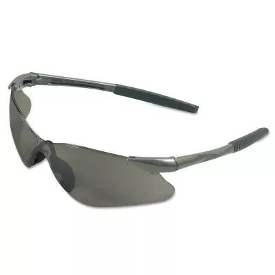 V30 Nemesis VL Safety Glasses, Smoke, Polycarbonate Lens, Uncoated, Gunmetal No Brow Frame, Nylon 412-25704
