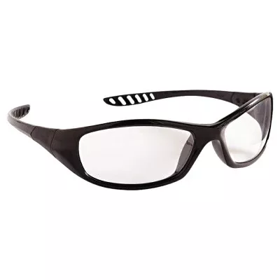 V40 Hellraiser Safety Glasses, Clear Polycarbonate Lens, Anti-Fog, Black, Nylon 412-28615
