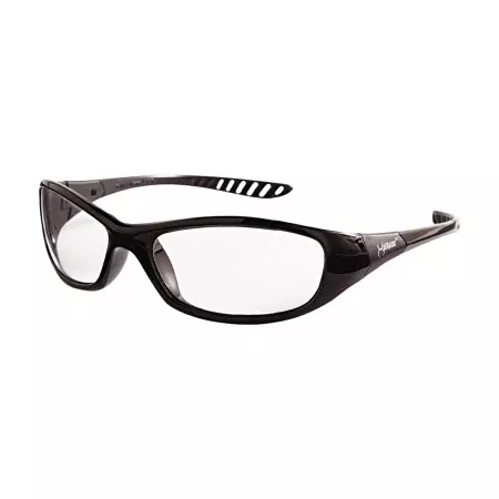 V40 Hellraiser Safety Glasses, Clear Polycarbonate Lens, Uncoated, Black, Nylon 412-20539