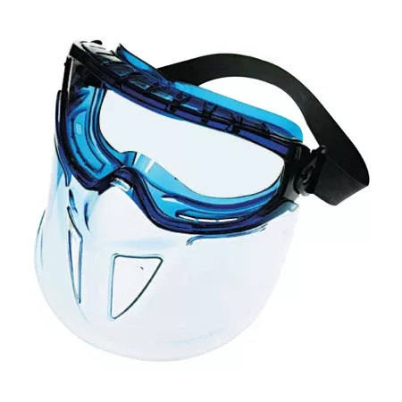 V90 Shield with Monogoggle XTR OTG Goggles, Universal, Clear Lens, Anti-Fog, Blue 412-18629