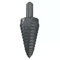 Vari-Bit Step Drill Bit, #2, 1/2 in to 1 in Cutting Dia, 9 Steps 433-30882VB2