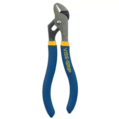 VISE-GRIP Pliers Wrench, 8 in, Flat/Smooth Jaw, 12 Adjustments, Comfort Grip 586-IRHT82635