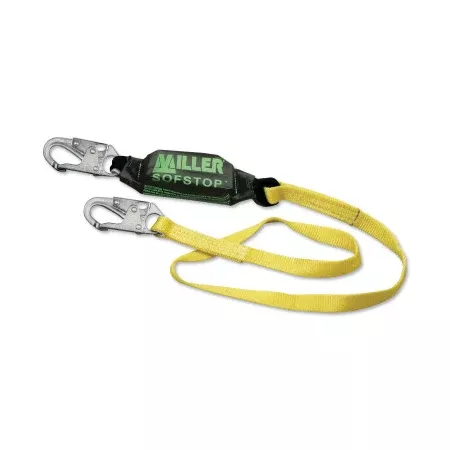 Web Lanyard with SofStop Shock Absorber, 3 ft Length 493-913WLS-Z7/3FTYL