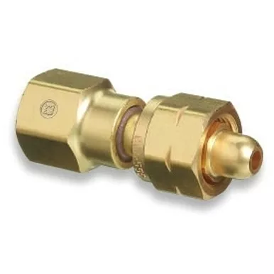 Western Enterprises 809 Brass Cylinder Adaptors, From CGA-555 Propane (LqW) To CGA-580 Nitrogen