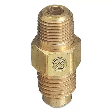 Western Enterprises F42 Brass SAE Flare Tubing Connections, Adapter, 500PSIG, CGA-440 to 3/8 in NPT(M)