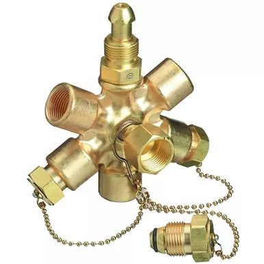 Western Enterprises MB70 Manifold Block Assembly, 3000 psig, Brass