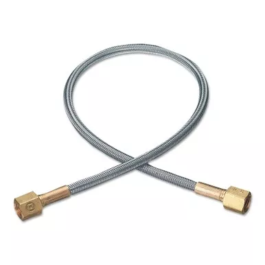 Western Enterprises PF2424 Stainless Steel Flexible Pigtail, 3000 psig, Brass Connections, 24 in L