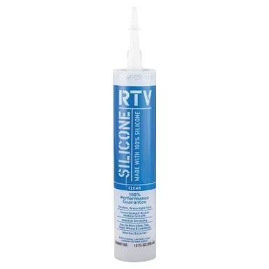 White Lightning WL099110C Contractor RTV Silicone Sealant, 10 oz, Cartridge, Clear