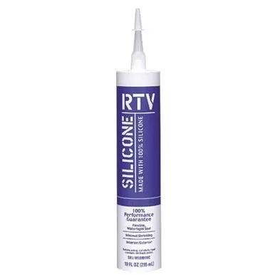 White Lightning WL099112W Contractor RTV Silicone Sealant, 10 oz Cartridge, White