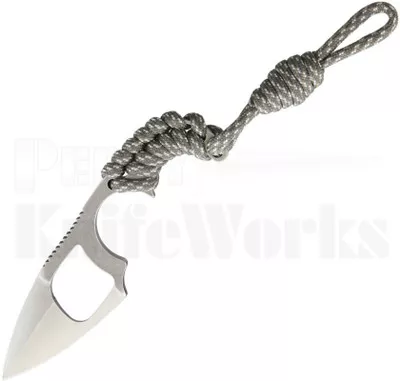 WildSteer Krill Finger Hole Fixed Blade Neck Knife Urban Camo (2" Satin)