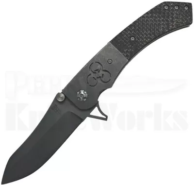 Will Zermeno Custom Azrael Biohazard Framelock Knife (Stonewash)