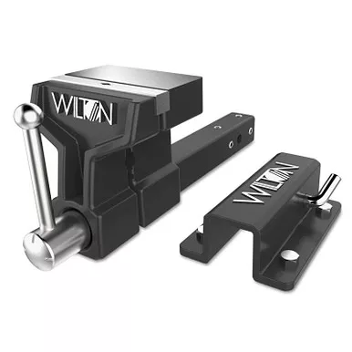 Wilton 10010 ATV All-Terrain Vise, 6 in Jaw Width, 5 in Throat Depth, Stationary, Includes Mounting Bracket