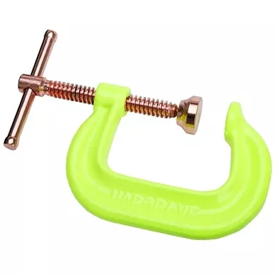 Wilton 20483 Spark-Duty 400P/400CS Hi-Vis C-Clamp, Sliding Pin, 2-3/4 in Throat Depth, Yellow, 0 in to 4 in Opening