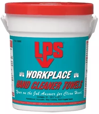 WorkPlace Hand Cleaner Towels, Citrus, Wet Wipe Bucket, 72 Towels 428-09200