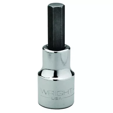 Wright Tool 4216 1/2" Dr. Hex Bit Sockets, 1/2 in Drive, 1/2 in Tip