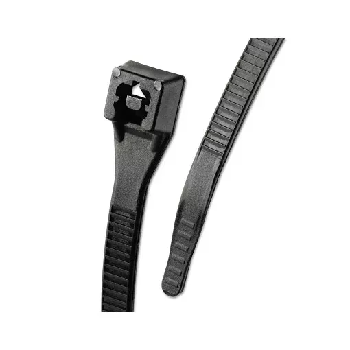 Xtreme Temp Cable Ties, 50 lb Tensile Strength, 14 in, Black, 100/Bag 623-46-314UVBFZ