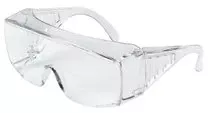 Yukon Uncoated Protective Eyewear, Clear Polycarb Lens/Frame,140mm Temple 135-9800B