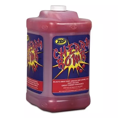 Zep Professional 95124 Cherry Bomb Heavy-Duty Hand Cleaner, Square Jug, 1 gal, DISP/Pump Not Included