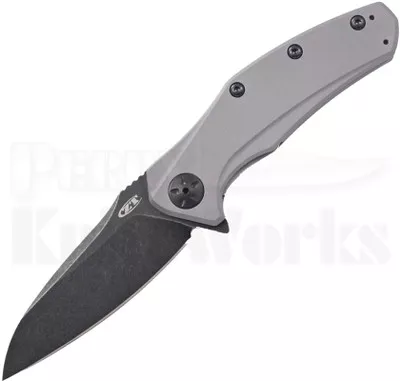 Zero Tolerance 0770 Gray Aluminum A/O Knife (Blackwash)